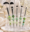 Mint sparkly makeup brushes x 5