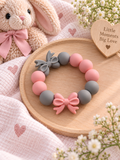 🎀 Pink Bow Baby Teether