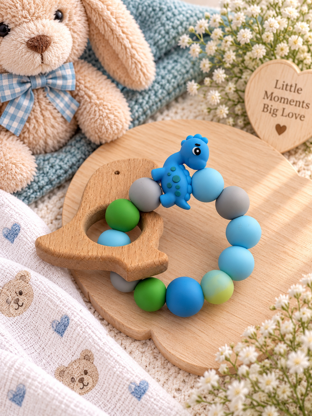 🦕 Dinosaur Baby Teether