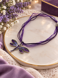 💜 Amethyst Dragonfly Necklace