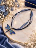 💙 Royal Blue Dragonfly Necklace