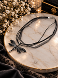 🖤 Midnight Dragonfly Necklace