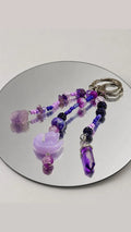 Purple Grace with Silver Hardware (Bag Charm)