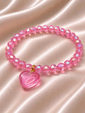 Ollie Blush Heart Bracelet