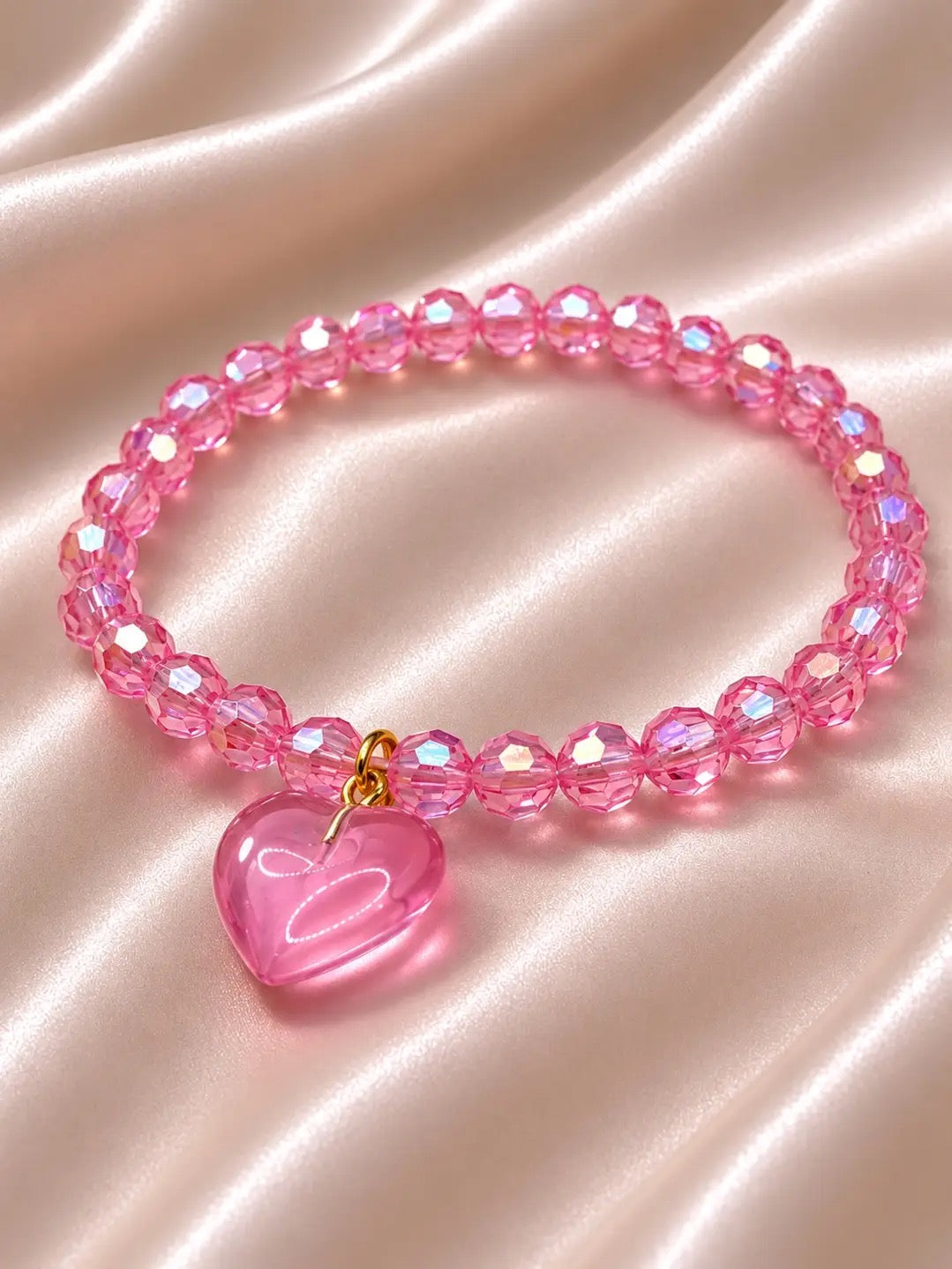 Ollie Blush Heart Bracelet