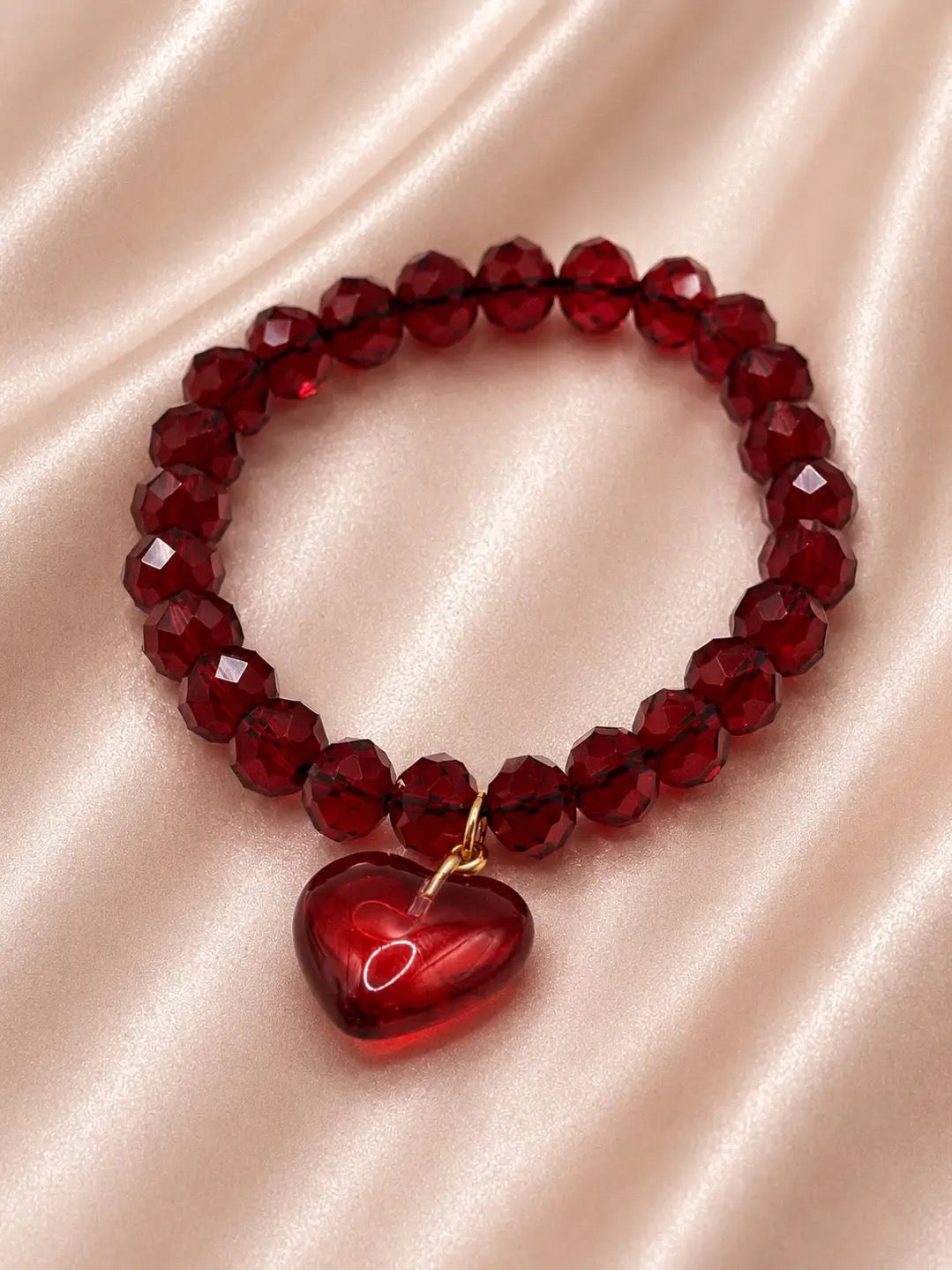 Ruby Ann Heart Bracelet